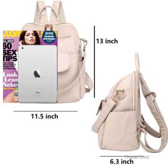 Waterproof Convertible Backpack Purse with 8 Pockets, Travel Daypack main image 7